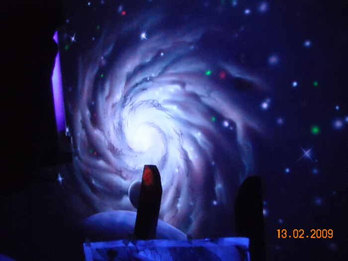 Glowing blacklight UV mural 4 by Dongbai Tang