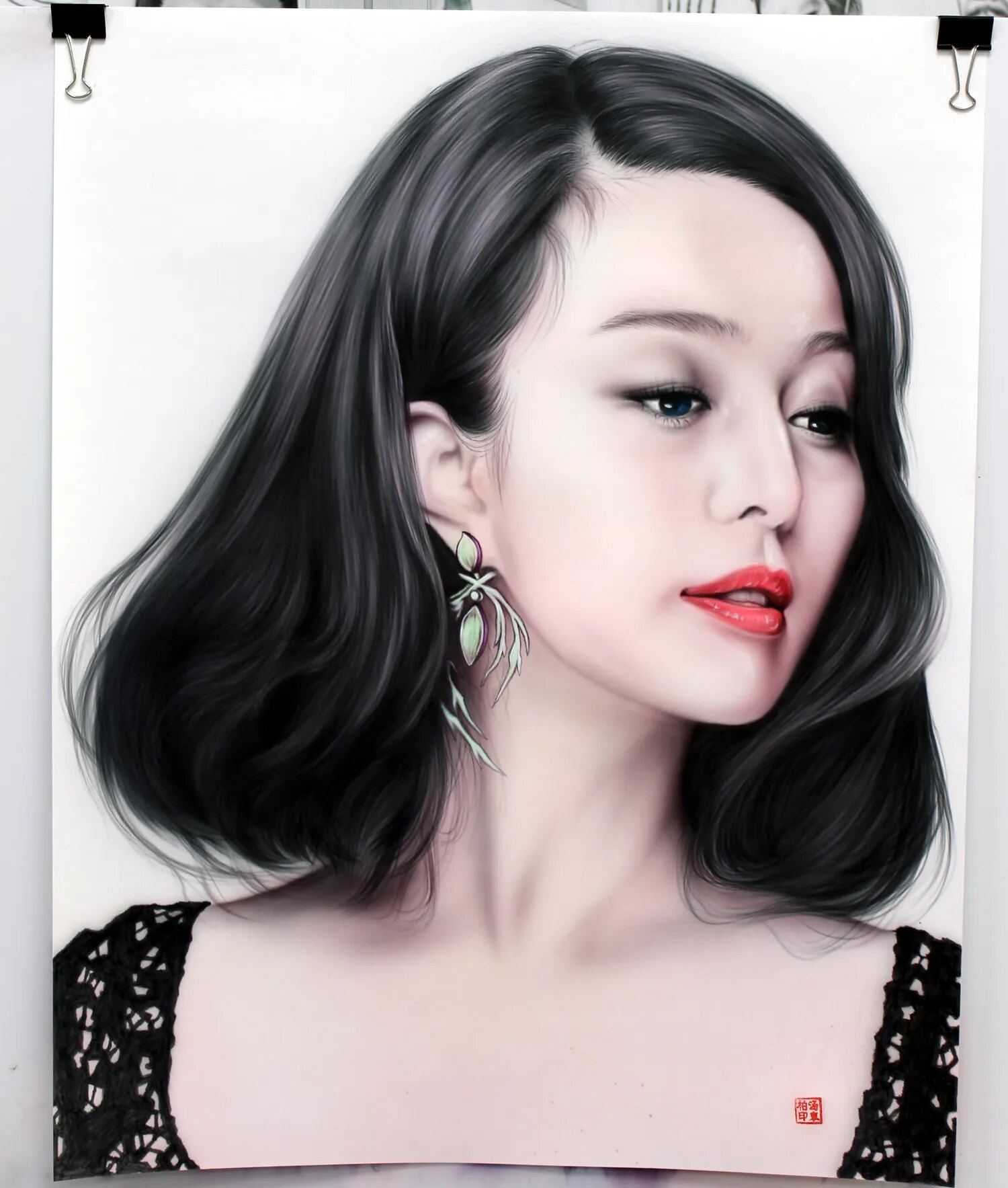 Custom realistic portrait on canvas